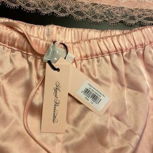 New with tags Gisele silk camisole (new $195) and shorts (new $180) size 12